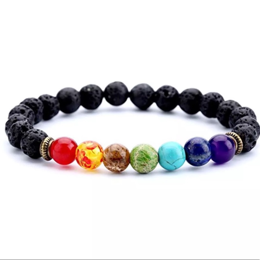 TODAY ONLY SALEMen’s Chakra Natural Stone Bracelet